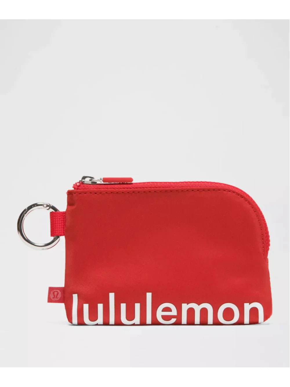 New with Tags Lululemon Clippable Card Pouch - Red/White